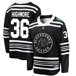 Men's Matthew Highmore Chicago Blackhawks 2019 Winter Classic Breakaway Jersey - Black