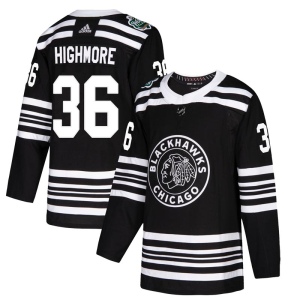 Men's Matthew Highmore Chicago Blackhawks Authentic 2019 Winter Classic Jersey - Black