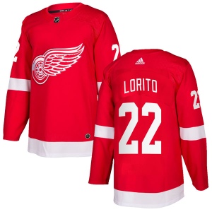 Men's Matthew Lorito Detroit Red Wings Authentic Home Jersey - Red