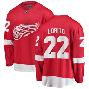 Men's Matthew Lorito Detroit Red Wings Breakaway Home Jersey - Red