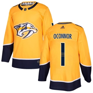 Men's Matthew Oconnor Nashville Predators Authentic Home Jersey - Gold