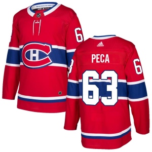 Men's Matthew Peca Montreal Canadiens Authentic Home Jersey - Red