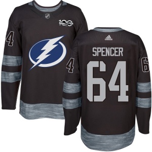 Men's Matthew Spencer Tampa Bay Lightning Authentic 1917-2017 100th Anniversary Jersey - Black