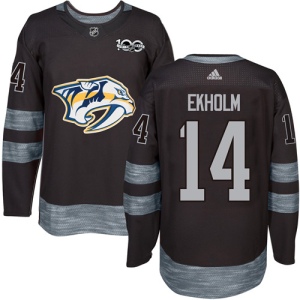 Men's Mattias Ekholm Nashville Predators Authentic 1917-2017 100th Anniversary Jersey - Black