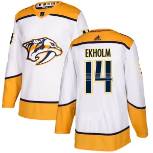 Men's Mattias Ekholm Nashville Predators Authentic Away Jersey - White