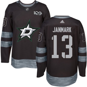 Men's Mattias Janmark Dallas Stars Authentic 1917-2017 100th Anniversary Jersey - Black