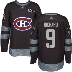 Men's Maurice Richard Montreal Canadiens Authentic 1917-2017 100th Anniversary Jersey - Black