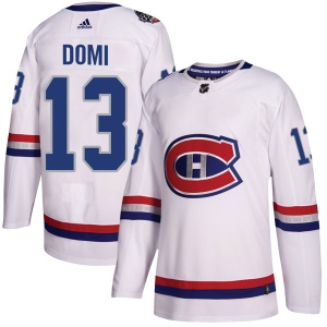 Men's Max Domi Montreal Canadiens Authentic 2017 100 Classic Jersey - White