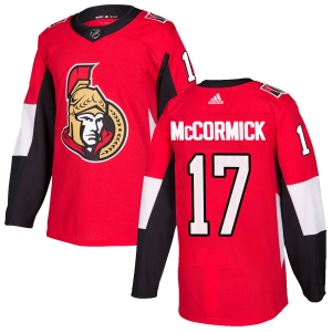 Men's Max McCormick Ottawa Senators Authentic Home Jersey - Red