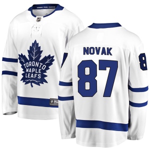 Men's Max Novak Toronto Maple Leafs Breakaway Away Jersey - White