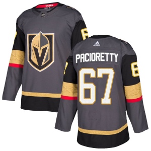 Men's Max Pacioretty Vegas Golden Knights Authentic Gray Home Jersey - Gold