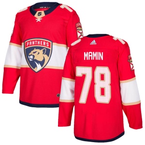 Men's Maxim Mamin Florida Panthers Authentic Home Jersey - Red