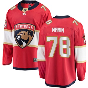 Men's Maxim Mamin Florida Panthers Breakaway Home Jersey - Red