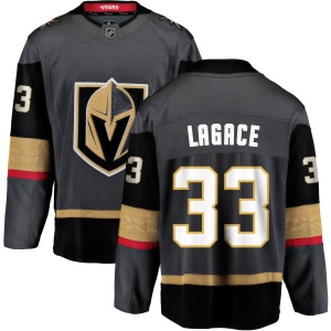 Men's Maxime Lagace Vegas Golden Knights Black Home Breakaway Jersey - Gold