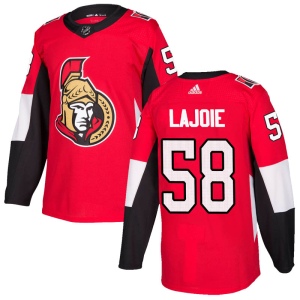 Men's Maxime Lajoie Ottawa Senators Authentic Home Jersey - Red