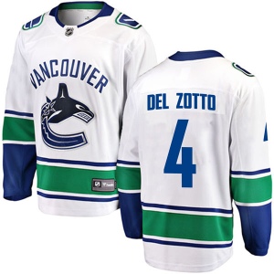 Men's Michael Del Zotto Vancouver Canucks Breakaway Away Jersey - White