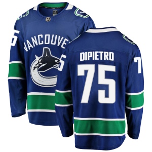 Men's Michael DiPietro Vancouver Canucks Breakaway Home Jersey - Blue