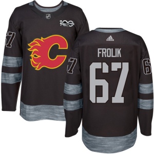 Men's Michael Frolik Calgary Flames Authentic 1917-2017 100th Anniversary Jersey - Black