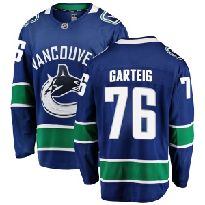 Men's Michael Garteig Vancouver Canucks Breakaway Home Jersey - Blue