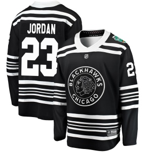 Men's Michael Jordan Chicago Blackhawks 2019 Winter Classic Breakaway Jersey - Black