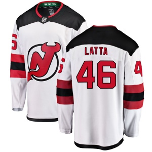 Men's Michael Latta New Jersey Devils Breakaway Away Jersey - White