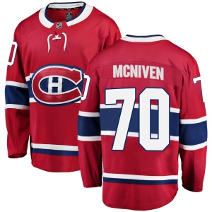 Men's Michael McNiven Montreal Canadiens Breakaway Home Jersey - Red