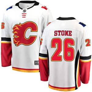 Men's Michael Stone Calgary Flames Breakaway Away Jersey - White