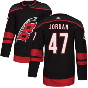 Men's Michal Jordan Carolina Hurricanes Authentic Alternate Jersey - Black