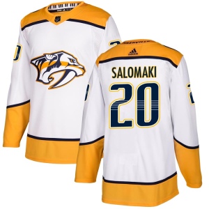 Men's Miikka Salomaki Nashville Predators Authentic Away Jersey - White