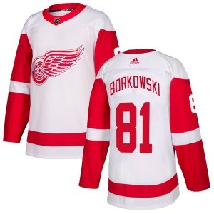 Men's Mike Borkowski Detroit Red Wings Authentic Jersey - White