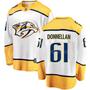 Men's Mike Donnellan Nashville Predators Breakaway Away Jersey - White