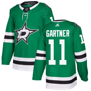 Men's Mike Gartner Dallas Stars Authentic Kelly Jersey - Green