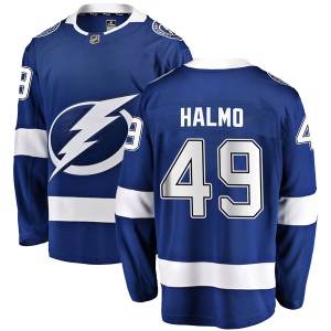 Men's Mike Halmo Tampa Bay Lightning Breakaway Home Jersey - Blue