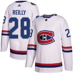 Men's Mike Reilly Montreal Canadiens Authentic 2017 100 Classic Jersey - White