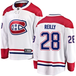 Men's Mike Reilly Montreal Canadiens Breakaway Away Jersey - White