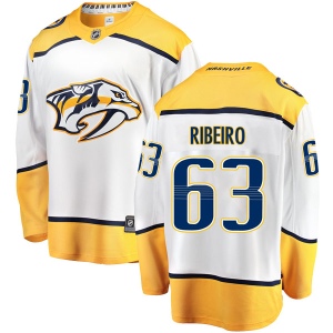 Men's Mike Ribeiro Nashville Predators Breakaway Away Jersey - White