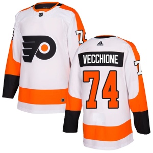 Men's Mike Vecchione Philadelphia Flyers Authentic Jersey - White