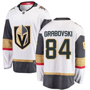 Men's Mikhail Grabovski Vegas Golden Knights Breakaway White Away Jersey - Gold