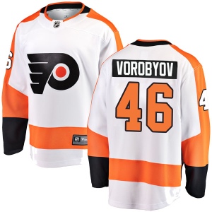 Men's Mikhail Vorobyov Philadelphia Flyers Breakaway Away Jersey - White