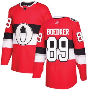 Men's Mikkel Boedker Ottawa Senators Authentic 2017 100 Classic Jersey - Red