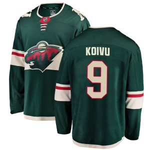 Men's Mikko Koivu Minnesota Wild Breakaway Home Jersey - Green