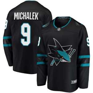 Men's Milan Michalek San Jose Sharks Breakaway Alternate Jersey - Black