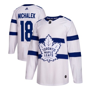 Men's Milan Michalek Toronto Maple Leafs Authentic 2018 Stadium Series Jersey - White