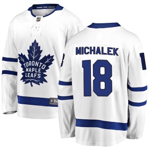 Men's Milan Michalek Toronto Maple Leafs Breakaway Away Jersey - White