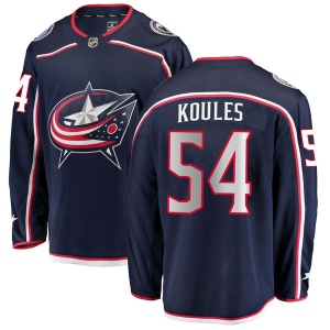 Men's Miles Koules Columbus Blue Jackets Breakaway Home Jersey - Navy