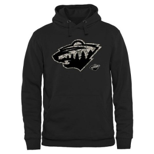 Men's Minnesota Wild Rink Warrior Pullover Hoodie - Black