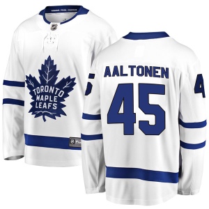 Men's Miro Aaltonen Toronto Maple Leafs Breakaway Away Jersey - White