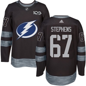 Men's Mitchell Stephens Tampa Bay Lightning Authentic 1917-2017 100th Anniversary Jersey - Black