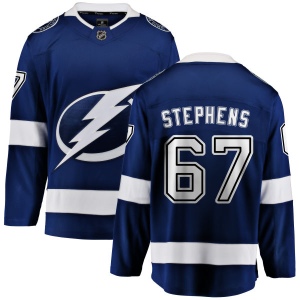 Men's Mitchell Stephens Tampa Bay Lightning Home Breakaway Jersey - Blue