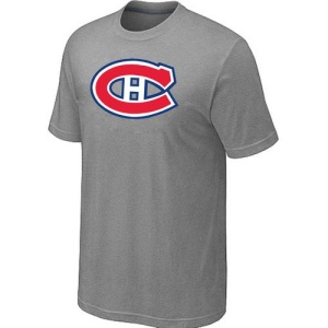 Men's Montreal Canadiens Big & Tall Logo T-Shirt - - Grey